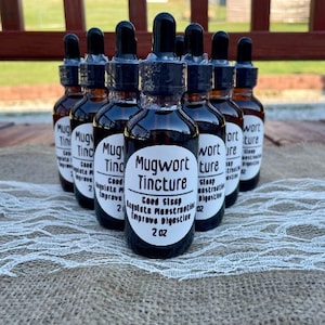 Mugwort Tincture, Organic, Artemisia Vulgaris - Lucid Dreaming, Dream Recall