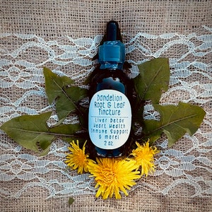 Dandelion Root and Leaf Tincture - 2 oz. / 60mL - Organic