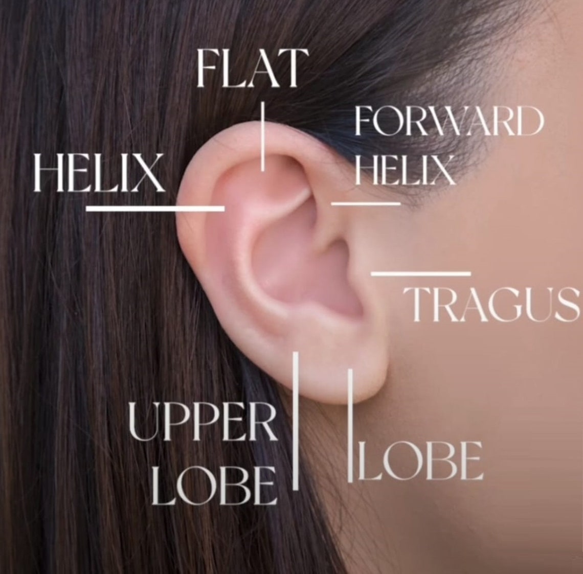 Snake Piercing 14K Solid Gold Tragus Piercing Dainty Helix Etsy