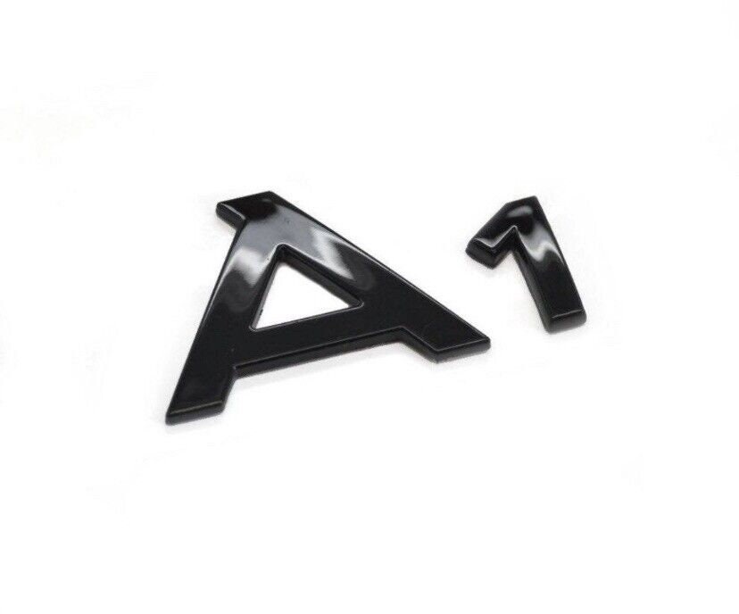 Audi A1 Badge Emblem Boot Lettering Black Etsy