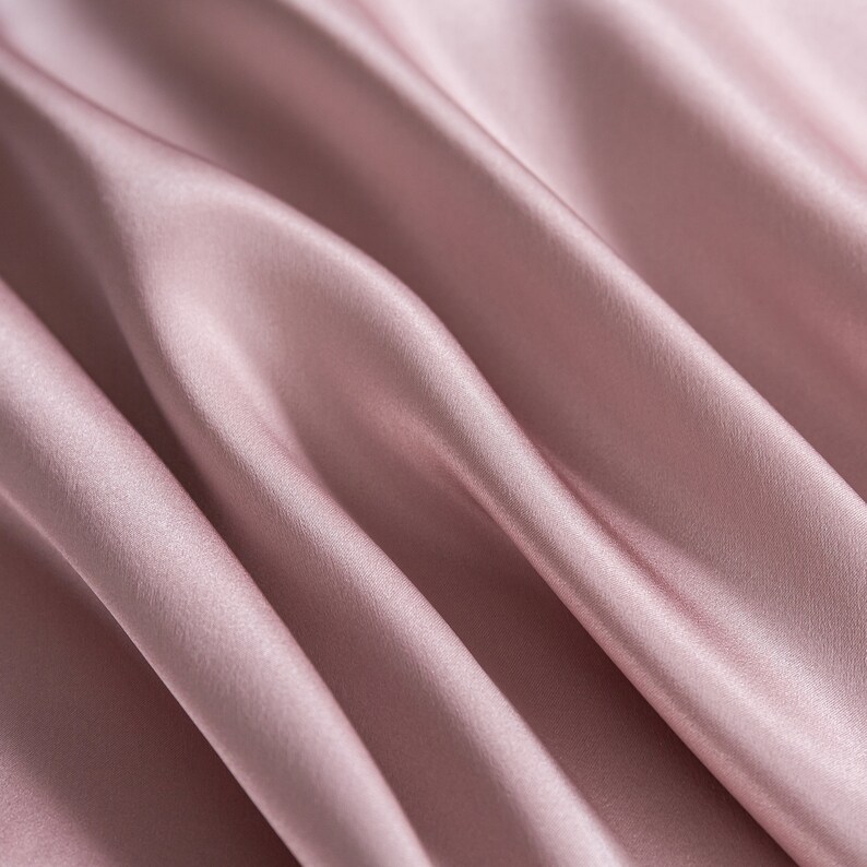 D&L Comfortable 100% Pure Mulberry Silk On Both Sides 16 Momme Silk Zipper Closure Pillow Case Standard Size 20 x 30 inches/50 x 75 cm Pink image 3