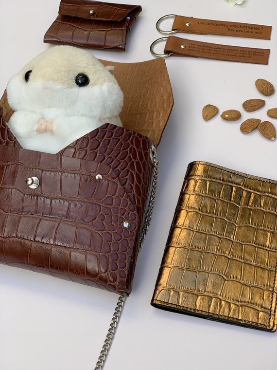 Mini Brown Crocodile Bag and Matching Purse Etsy Canada