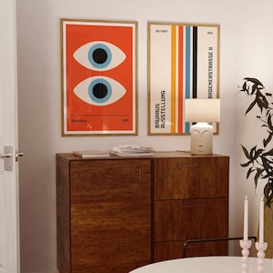 Póster de la Bauhaus / Póster de doble ojo de 1919