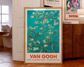 Cartel de la exposición de Van Gogh / Flor de almendro, 1890 / Giclée de calidad museística / Idea de regalo de cumpleaños / Regalos de inauguración de la casa / Museo Jacquemart-André