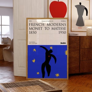 Manifesto della mostra di Matisse / Icaro, 1944 / MoMA / Stampa moderna di metà secolo / Stampa Giclée di qualità museale