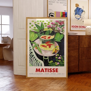 Matisse Exhibition Poster | The Goldfish, 1912 | Musée Jacquemart-André | Museum-Quality Giclée Printing | Birthday Gift Idea