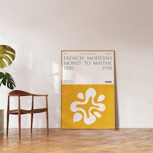 Manifesto della mostra di Matisse / MoMA / Arte murale moderna di metà secolo / Idea regalo di compleanno / Regalo di inaugurazione della casa