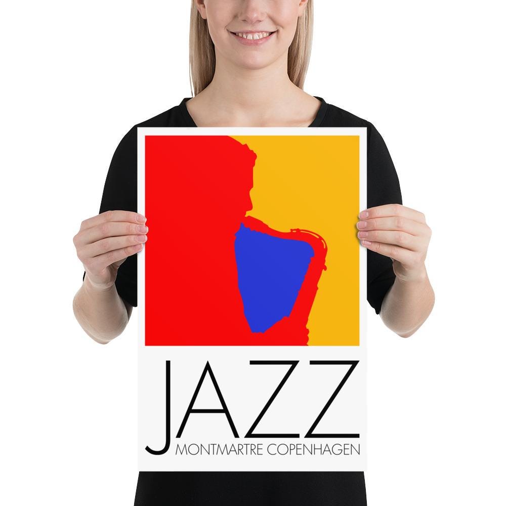 Copenhagen Jazz Montmartre, 1980 | per Arnoldi Poster - Etsy
