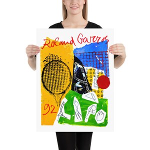 Roland Garros, 1992 | Tennis Poster | by Curated Studio Art