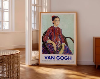 Van Gogh Exhibition Poster | La Mousme 1888 | Museum Wall Art