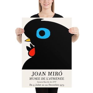 Joan Miró Exhibition Poster, 1973 | Mid-Century Modern Wall Art | Museum Quality Giclée Print 50x70 centimeters