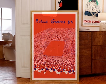 Roland Garros, 1984 | Tennis Poster | Museum-Quality Giclée Printing | Birthday Gift Idea | Contemporary Wall Art