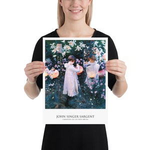 John Singer Sargent "Carnation, Lily, Lily, Rose" Art Poster | Museum Quality Giclée Print 12×16 Inches