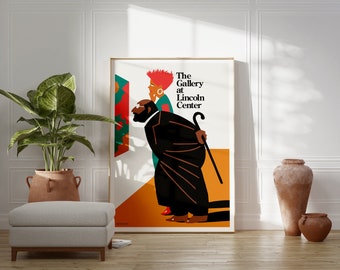 The Gallery at Lincoln Center, 1990 | Milton Glaser Poster | Mid-Century Modern Wall Art