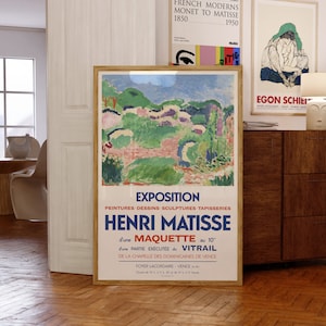 Affiche de l'exposition Matisse | Paysage Les genêts, 1906 | Décoration murale Mid-Century moderne | giclée de qualité muséale | Cadeau d'anniversaire