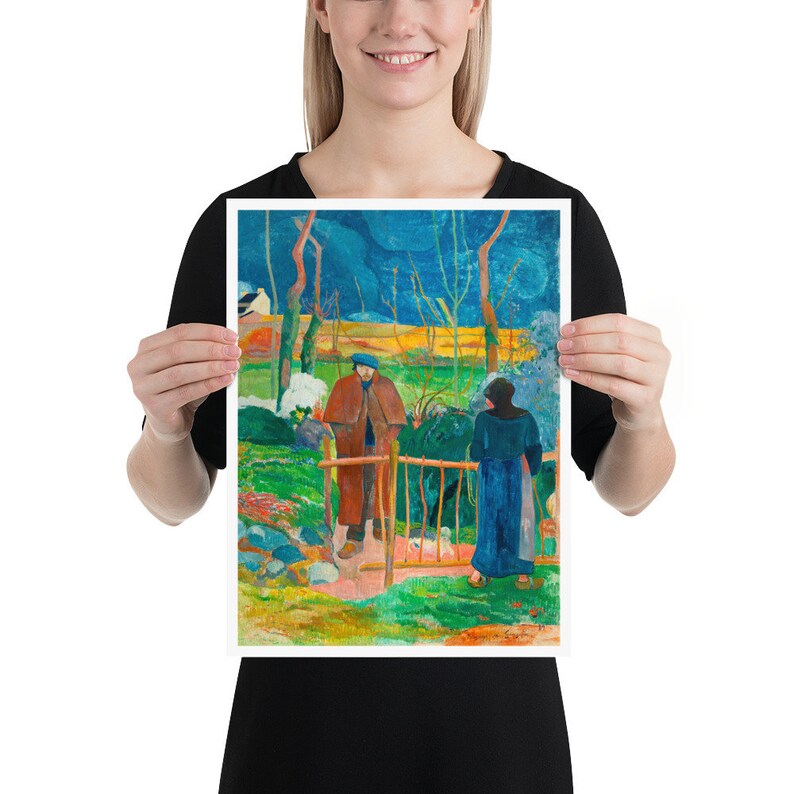 Paul Gauguin Art Print | Bonjour, Monsieur Gauguin, 1889 | Christmas and Birthday Gift Ideas 12″×16″
