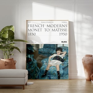 Bambina sulla poltrona blu, 1878 / Manifesto della mostra di Mary Cassatt / MoMA