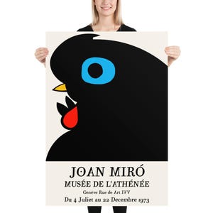 Joan Miró Exhibition Poster, 1973 | Mid-Century Modern Wall Art | Museum Quality Giclée Print 70x100 centimeters