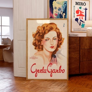 Greta Garbo-persoonlijkheidsposter (MGM, 1929) | Gicléedruk van museumkwaliteit | Cadeau-ideeën voor verjaardag en kerst