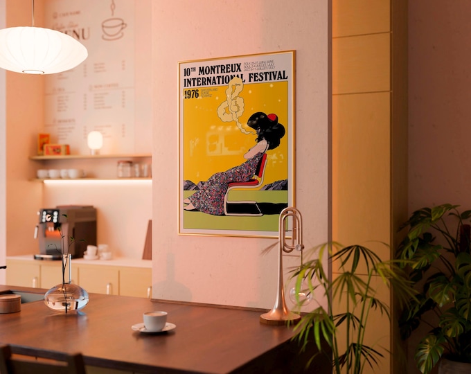 Montreux Jazz Festival 1976 Poster | Milton Glaser Art Print