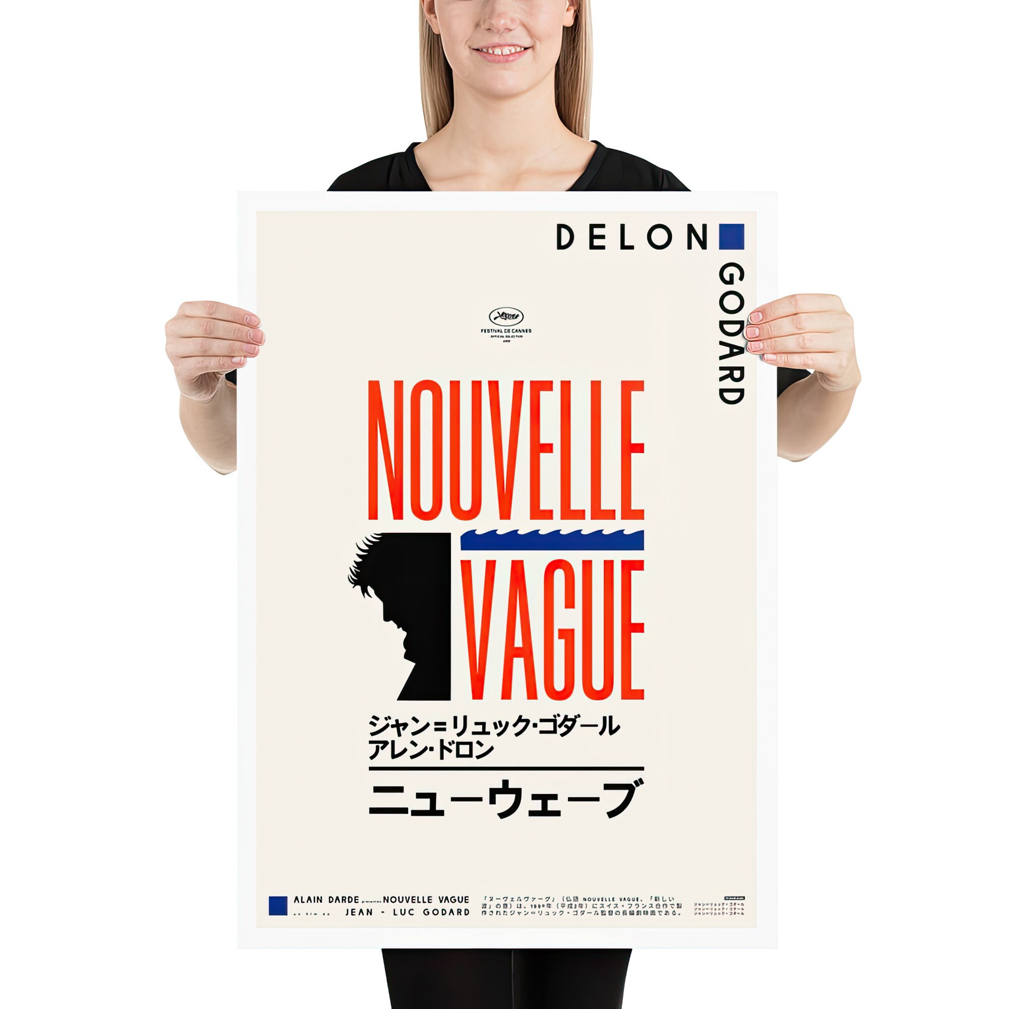 Nouvelle Vague (1990) Japanese Poster | Godard & Delon Print - Etsy
