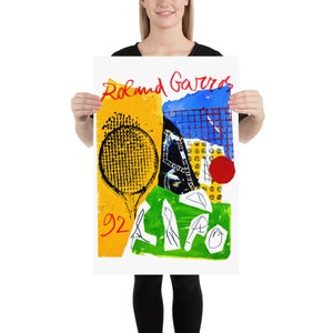 Roland Garros, 1992 | Tennis Poster | by Curated Studio Art