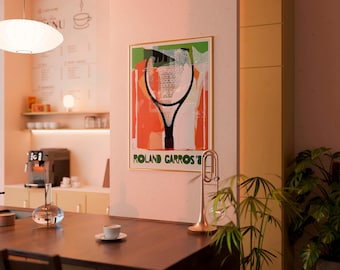 Roland Garros 1987 Tennis Poster, Gérard Titus-Carmel Print