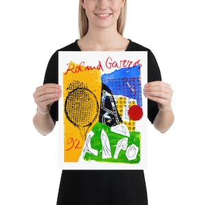 Roland Garros, 1992 | Tennis Poster | by Curated Studio Art