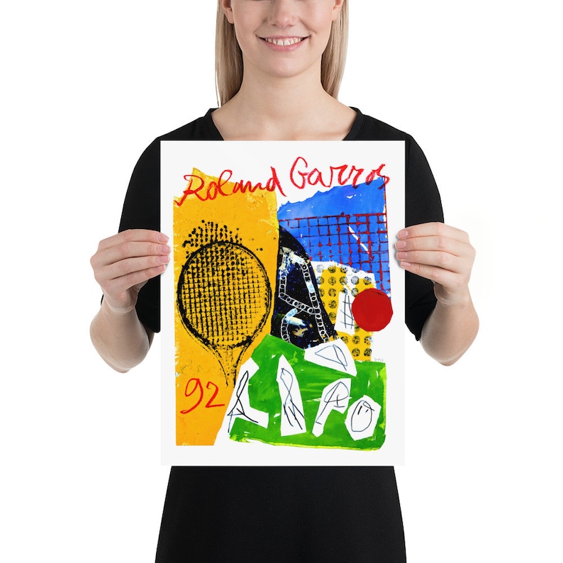 Roland Garros, 1992 | Tennis Poster | by Curated Studio Art