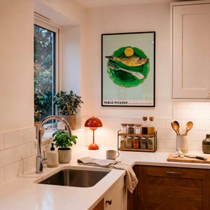 Picasso Art Print | Still-life with Fish Fork and Slice of Lemon (1955)