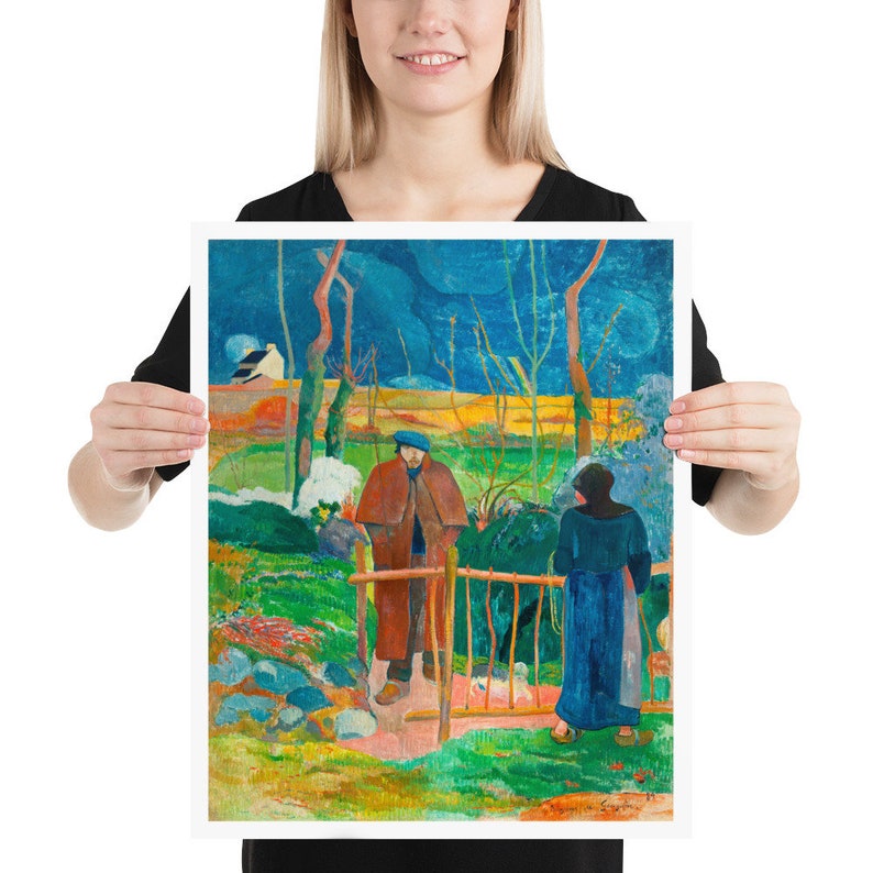 Paul Gauguin Art Print | Bonjour, Monsieur Gauguin, 1889 | Christmas and Birthday Gift Ideas 16x20 inches
