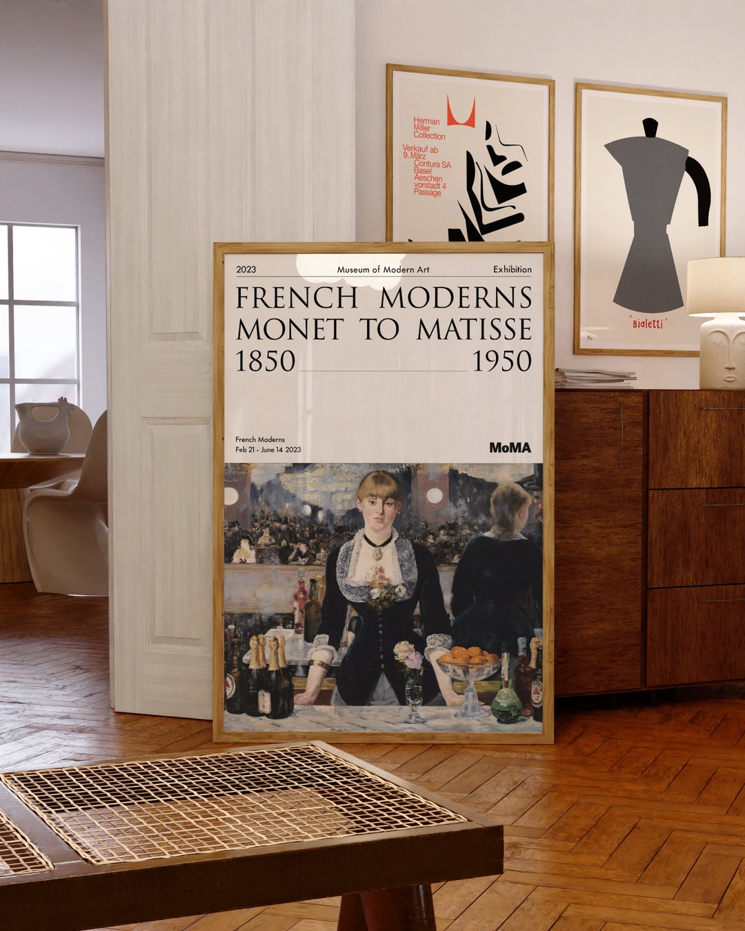Édouard Manet Exhibition Poster | A Bar at the Folies-bergère, 1882 ...
