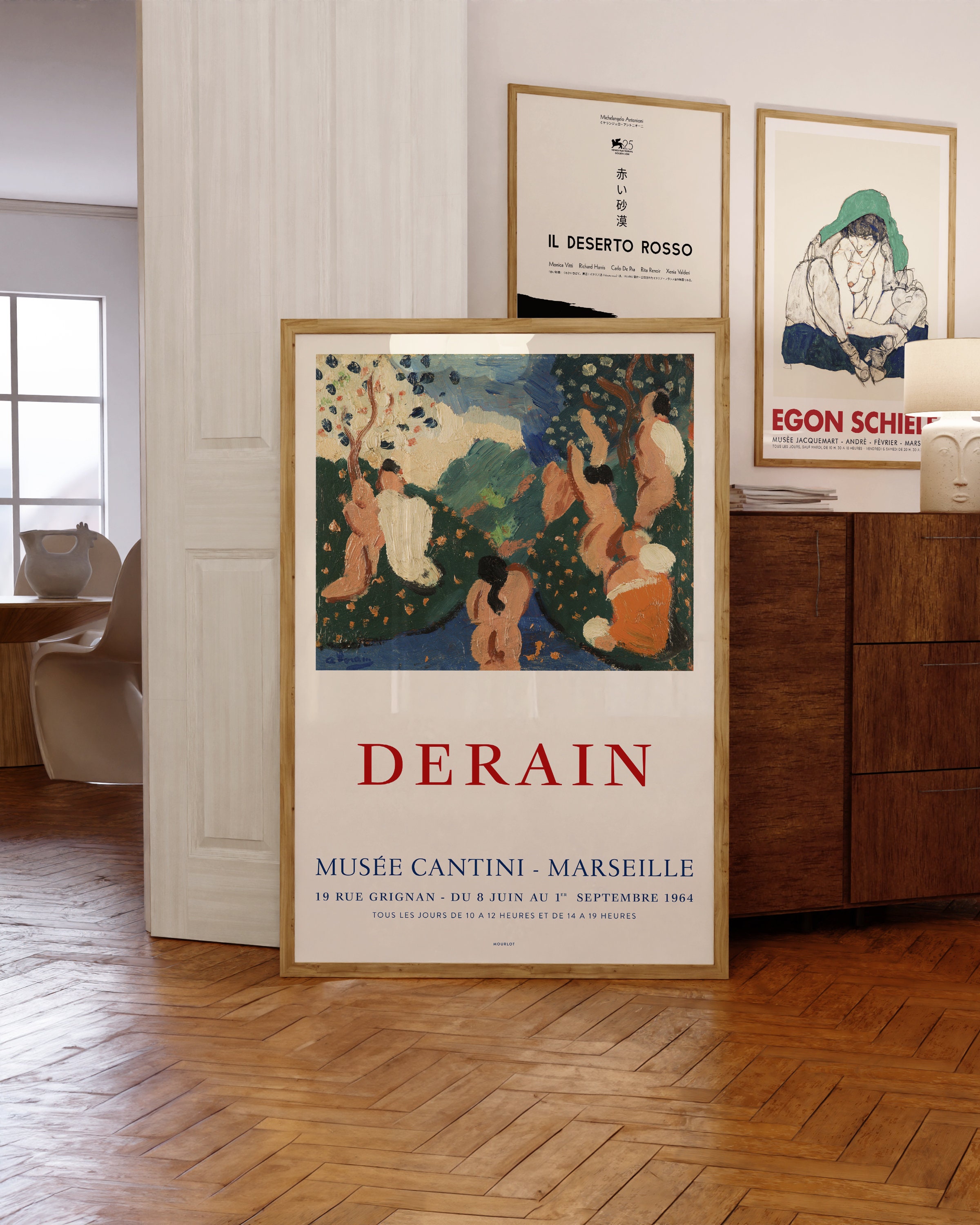 André Derain Exhibition Poster | Classic composition, 1907  | Museum-Quality Giclée Printing | Birthday Gift Idea