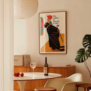 Milton Glaser Lincoln Center Gallery | Vintage Exhibition Poster Print