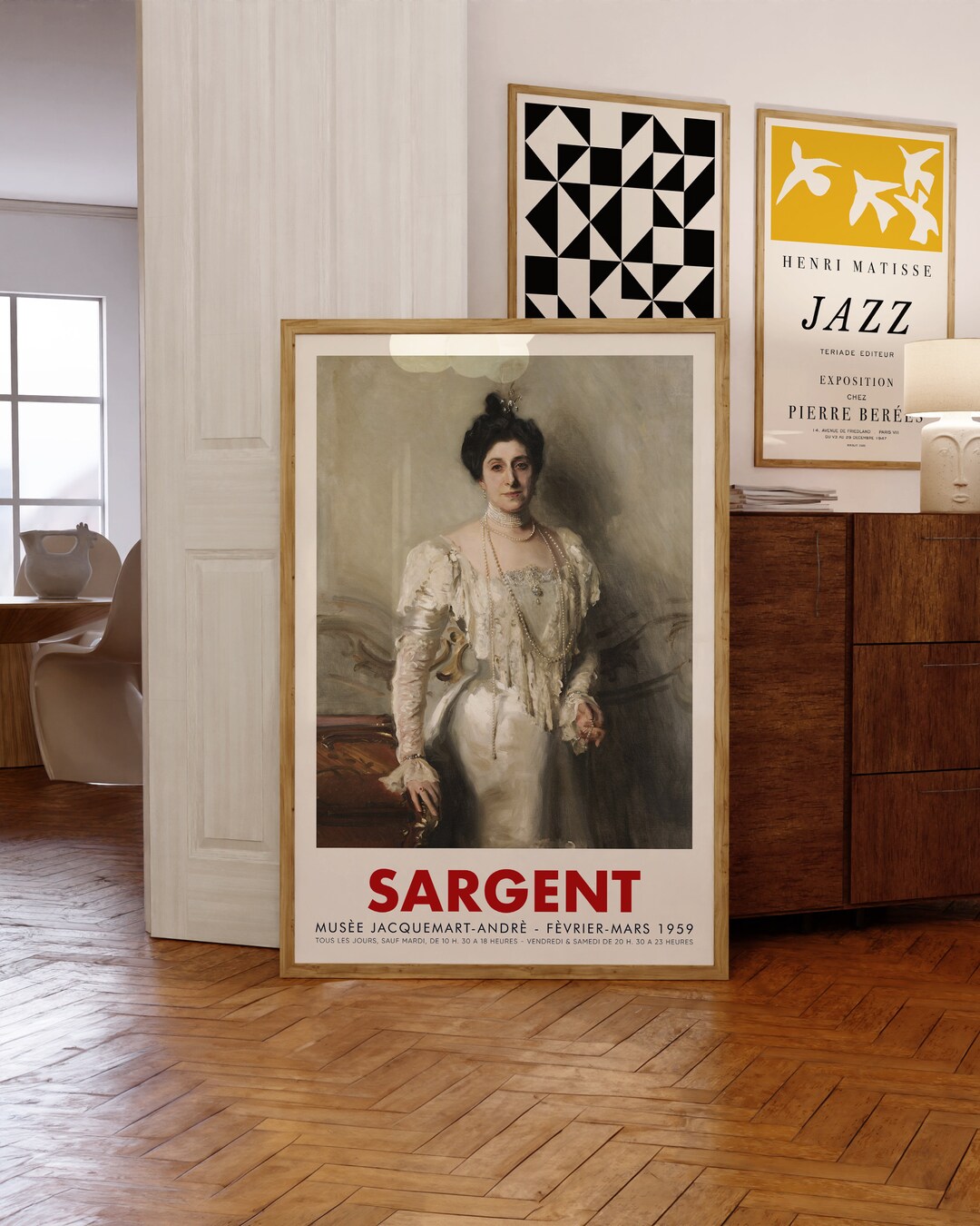 John Singer Sargent Exhibition Poster Portrait of Mrs. Asher Etsy