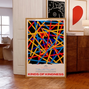 Kinds of Kindness (2024) Poster del film / Poster del film di Yorgos Lanthimos / Regalo unico per gli amanti del cinema / Emma Stone e Jesse Plemons