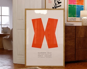 Ellsworth Kelly Ferus Gallery, 1966 Exhibition Poster | INSTANT DOWNLOAD