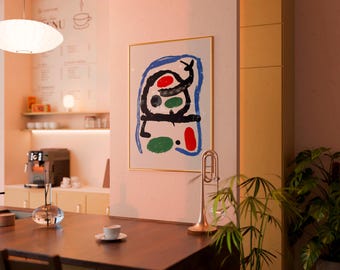 Joan Miro Exhibition Poster | Mid-Century Modern Giclée Print