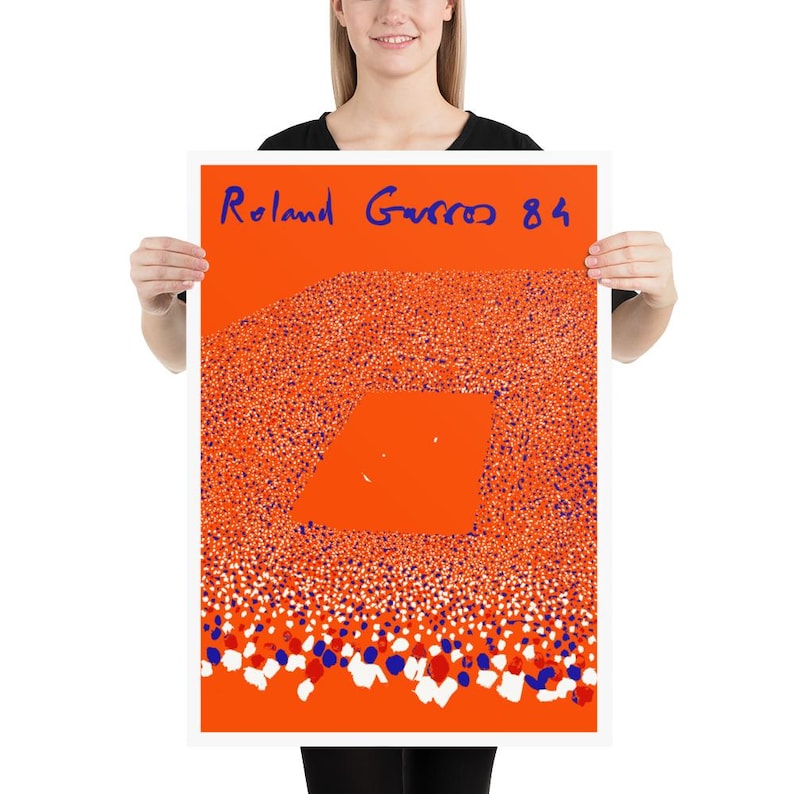 Roland Garros, 1984 | Tennis Poster | by Curated Studio Art