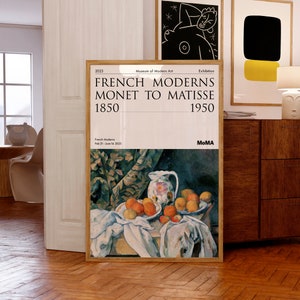 Natura morta con drappeggio, Nature morte au rideau, 1894 / Manifesto della mostra del museo Paul Cézanne - MoMA / Idea regalo di compleanno / Stampe d'arte francese