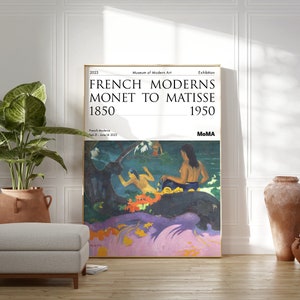 Fatata te Miti (In riva al mare), 1892 / Manifesto della mostra di Paul Gauguin / MoMA / Idea regalo di compleanno