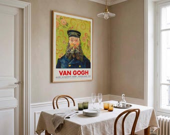 Van Gogh Exhibition Poster | Portrait of Joseph Roulin 1889 | Musée Jacquemart-André
