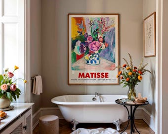 Matisse Exhibition Poster | The Peonies 1907 | Museum Wall Art