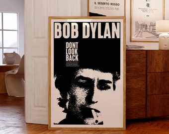 Bob Dylan: Dont Look Back (1967) Movie Poster | Mid-Century Modern Film Poster | Birthday and Christmas Gifts Idea