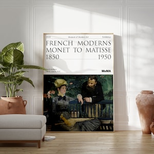 Nella serra, 1879 / Manifesto della mostra di Édouard Manet / MoMA