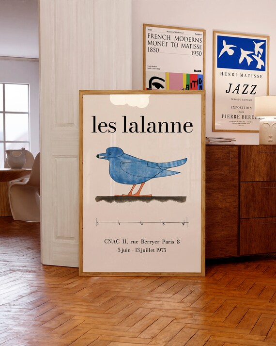 Les Lalanne Bird Poster, 1975 | Mid-Century Modern French Exhibition Print | Museum-Quality Giclée