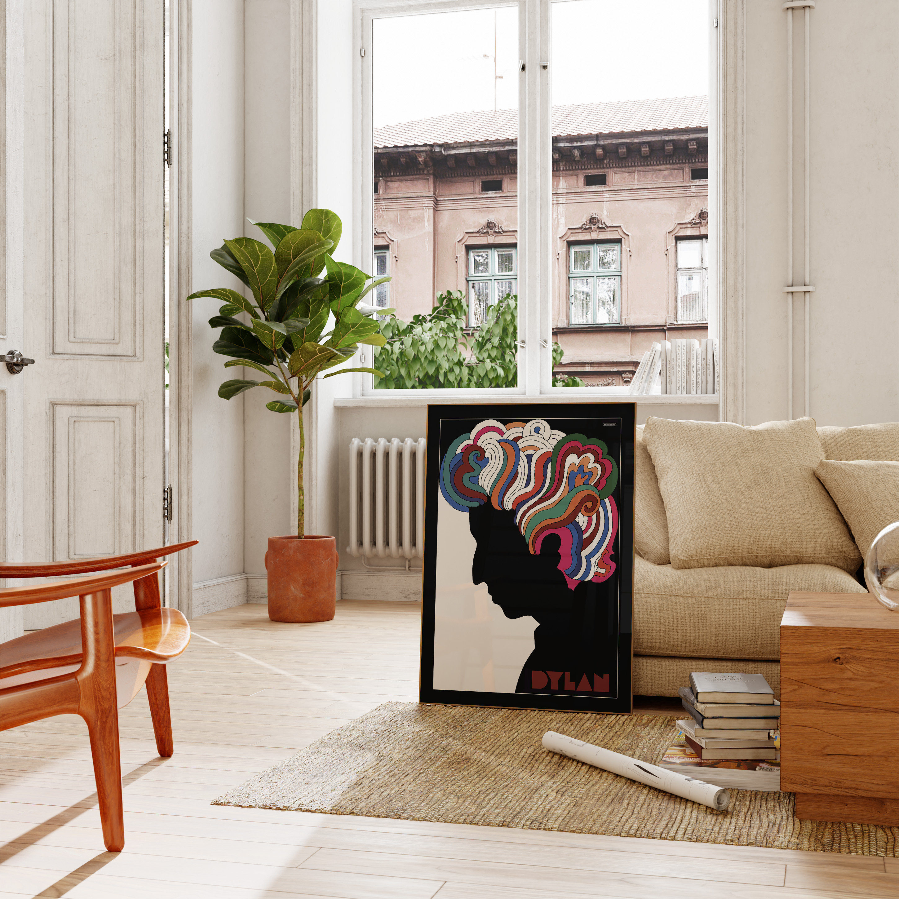 ボブ・ディラン、1966年｜ミルトン・グレイザーのポスター｜誕生日