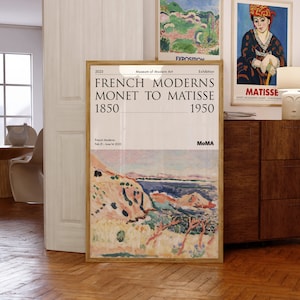 Manifesto della mostra di Matisse / Marina (La Moulade), 1906 / MoMA / Arte moderna di metà secolo / Idee regalo per compleanno e Natale / Stampe d'arte francese