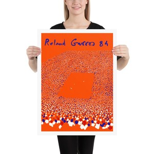 Roland Garros, 1984 | Tennis Poster | by Curated Studio Art