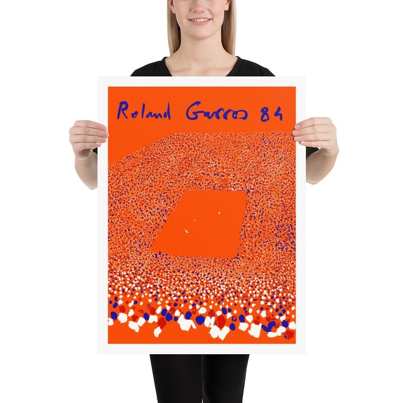 Roland Garros, 1984 | Tennis Poster | by Curated Studio Art